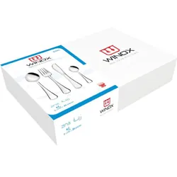 Coffret Couvert WINOX 24 Pièces De Table Zina - Inox