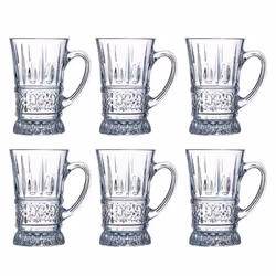 Coffret De Verre à Thé Prestige - 6 tasses - Capacité: 16 cl - Idéal avec toutes les ambiances de table - Résiste a la chaleu ...