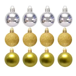 Coffret De Boules de Décoration Petit Model Pour Sapin (KM913)
