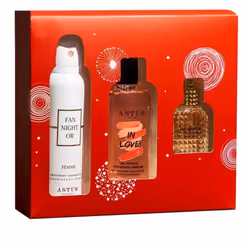 Coffret Femme Astus Night Or - Capacité : Parfum : 30 ml - Déodorant : 150 ml - Un parfum élégant et frais, développé pour le ...