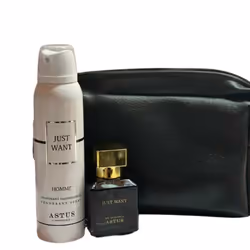 Coffret Homme Astus Just Want - Capacité : Parfum : 50 ml - Déodorant : 150 ml - Une fragrance boisée marine et indémodable p ...