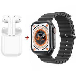 Coffret Montre Connectée T99 + Airpods - Noir