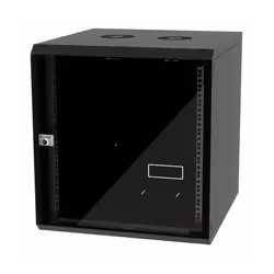 Coffret réseau VATPAN 12U 19"prof 450 mm avec porte vitré fixe - Format du rack: 12U - Matériau: Acier - Profondeur: 450 mm - ...