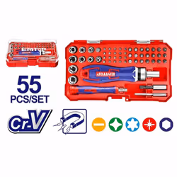 Coffret Tournevis EMTOP 55 pcs - EBST05502