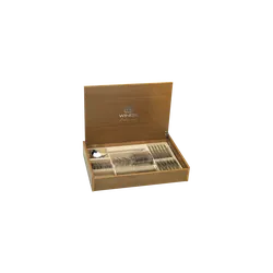 Coffret Winox en bois couvert de table série Ambre 75 pièces
