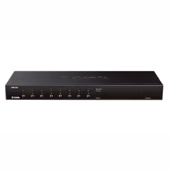 Commutateur D-LINK KVM-440 - Single KVM: 8 (Ordinateurs Controlés) - Enchaînement en cascade: jusqu'à 512 - Méthode de sélect ...