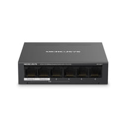 Commutateur de Bureau Mercusys 6 Ports 10/100Mbps avec 4 Ports PoE+