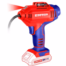 Compresseur Sans Fil Emtop ELAC2018 20V Rouge