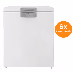 Congélateur Horizontal Beko HSM21042 - Système de refroidissement : Statique - Volume Totale : 205 Litres - Classe énergétiqu ...