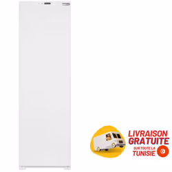 Congélateur vertical Telefunken - Modèle : FRIG-2791E - Volume brut : 221 litres - 1 porte encastrable - No Frost - 8 étages  ...
