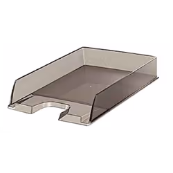 Réf:450T-SM-Ark Corbeille à Courrier 450-Dimensions : 345 x 255 x 65 mm-Couleur: Transparent/Smoke