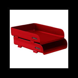 Corbeille à Courrier Superposable ARDA A4 - Rouge