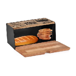 Corbeille à pain avec planche en Bois Sinbo - (TAB-1162)