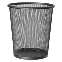 Corbeille A Papier Métal 12 Litres Noir