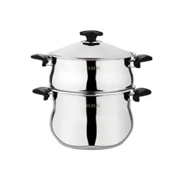 Couscousier Inox 18/10 Noir 7L - Cuisine Professionnelle
