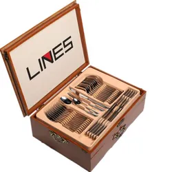 Couvert De Table LINES 72 Pièces - Inox