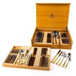 Couvert De Table WINOX Ambre 75 Pièces - Gold