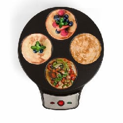 Crêpière 2en1 Électrique LIVOO DOC143 1000W Noir