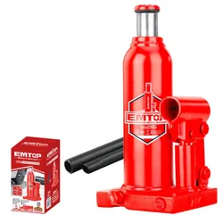 Cric Bouteille Hydraulique Emtop EHJK1041 4T Rouge