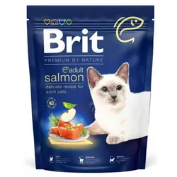 Croquettes BRIT Premium By Nature Au Saumon Pour Chat Adulte 8kg