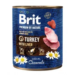 Croquettes BRIT Premium By Nature Dinde & Foie Pour Chiot 800g