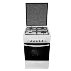 Cuisinère Électrique 2 Feux Blanc 50cm - Auxstar
