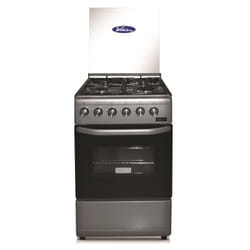 Cuisinière à Gaz 4 Feux 50cm Argent - TGG1005-SL