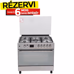 Cuisinière à Gaz ARTHUR MARTIN AME90IX 90cm 5 Feux - Inox