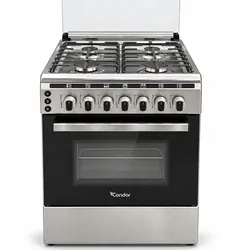Cuisinière à Gaz Condor CC-OG-6440 4 Feux Inox