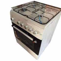 Cuisinière MontBlanc REB 6060 - 4 Feux - Tourne broche - Allumage électrique - Minuterie - Type gaz LPG G30-30 MBAR - Lampe d ...
