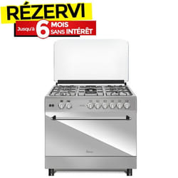 Cuisinière à Gaz PROCOOK TG6950IX 90cm 5 Feux - Inox