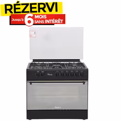Cuisinière à Gaz PROCOOK TG6950NF 90cm 5 Feux - Noir