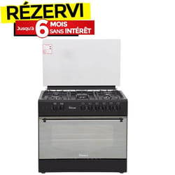 Cuisinière à Gaz PROCOOK TG6950NF 90cm 5 Feux - Noir