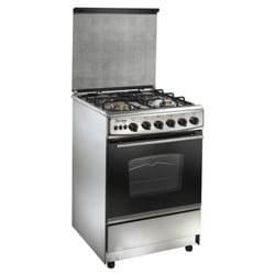 Cuisinière à gaz UnionAire 4 feux 55cm - Inox (C5555S3V-FC-431L)