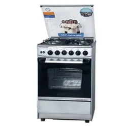 Cuisinière À Gaz Unionaire 4 Feux 55Cm Silver