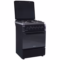 Cuisinière MontBlanc REN 6060 - 4 Feux - Tourne broche - Allumage électrique - Minuterie - Type gaz LPG G30-30 MBAR - Lampe d ...