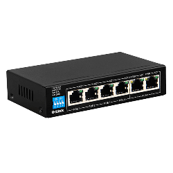 D-Link DES-F1006P-E commutateur réseau Non-géré Fast Ethernet (10/100) Connexion Ethernet, supportant l'alimentation via ce port (PoE) Noir