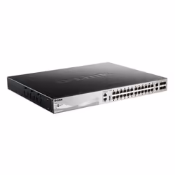 D-Link DGS-3130-30PS, Géré, L3, Gigabit Ethernet (10/100/1000), Connexion Ethernet, supportant l'alimentation via ce port (Po ...