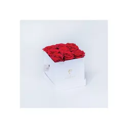 DÉLICATESSE : BOX BLANCHE ROSES ROUGES