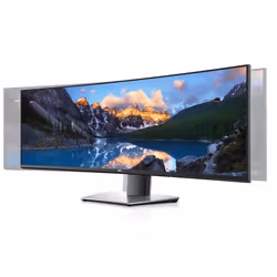 DELL U4919DW écran plat de PC 49" 5120 x 1440 pixels UltraWide Dual Quad HD LED Noir, Argent - Vue supplémentaire 4
