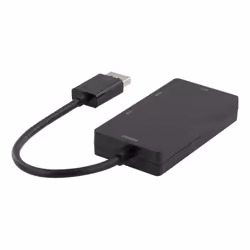 Deltaco DP-HDMIVGADVI câble vidéo et adaptateur 0,15 m DisplayPort VGA + HDMI + DVI Noir - Vue supplémentaire 2