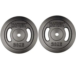 Disque De Musculation Hammer 2X 20KG - Noir