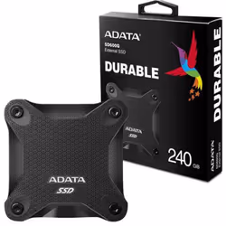 Disque Dur Externe ADATA SD600Q - Capacité Disque Dur: 240 Go - Type Disque Dur: SSD - Format de Disque : 2.5 Pouces - Interf ...