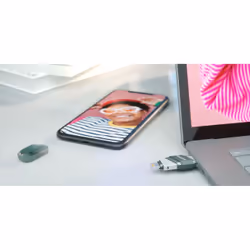 Disque Dur Flash iXpand Flip USB 128 Go Double Connexion Type-A/Lightning Gris Argent Transparent - Vue supplémentaire 11