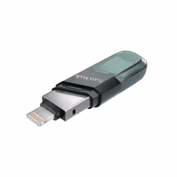 Disque Dur Flash iXpand Flip USB 128 Go Double Connexion Type-A/Lightning Gris Argent Transparent - Vue supplémentaire 4