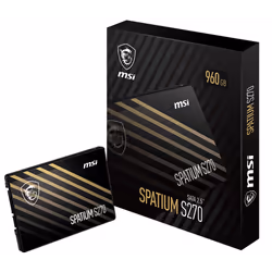 Disque Dur Interne MSI Spatium - Capacité de stockage: 960 Go - Type de Disque Dur: SSD - Format de Disque: 2.5" - Interface: ...