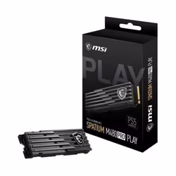Disque Dur Interne MSI SPATIUM M480 PLAY - Capacité de stockage: 2 To - Type de Disque Dur: SSD - Interface: PCI Express 4.0  ...