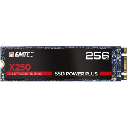 Disque Dur interne SSD EMTEC X250 Power Plus 256 Go M.2