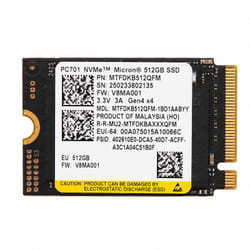 Disque Dur Interne SSD Micron 512 Go M.2 NVMe