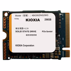 Disque Dur SSD Interne Kioxia - Capacité Disque : 256Go  - Type Disque Dur : Interne - Format de Disque : M2 - Interface : NV ...
